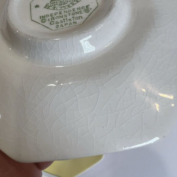 70's Daffodil Yellow (7) Pcs. Independence‎ Interpace Ironstone Japan MCM - Picture 12 of 12